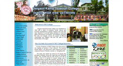Desktop Screenshot of dkdcollege.ac.in